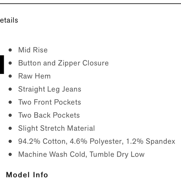 NWOT. Bohme jeans - Picture 3 of 3